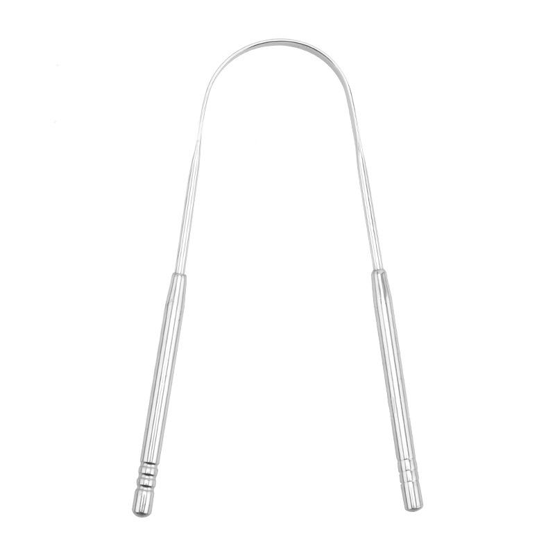 

Durable And Safe Stainless Steel Tongue Scraper Cleaner Fresh Breath Cleaning Coated Tongue Toothbrush Oral Hygiene Care Tools