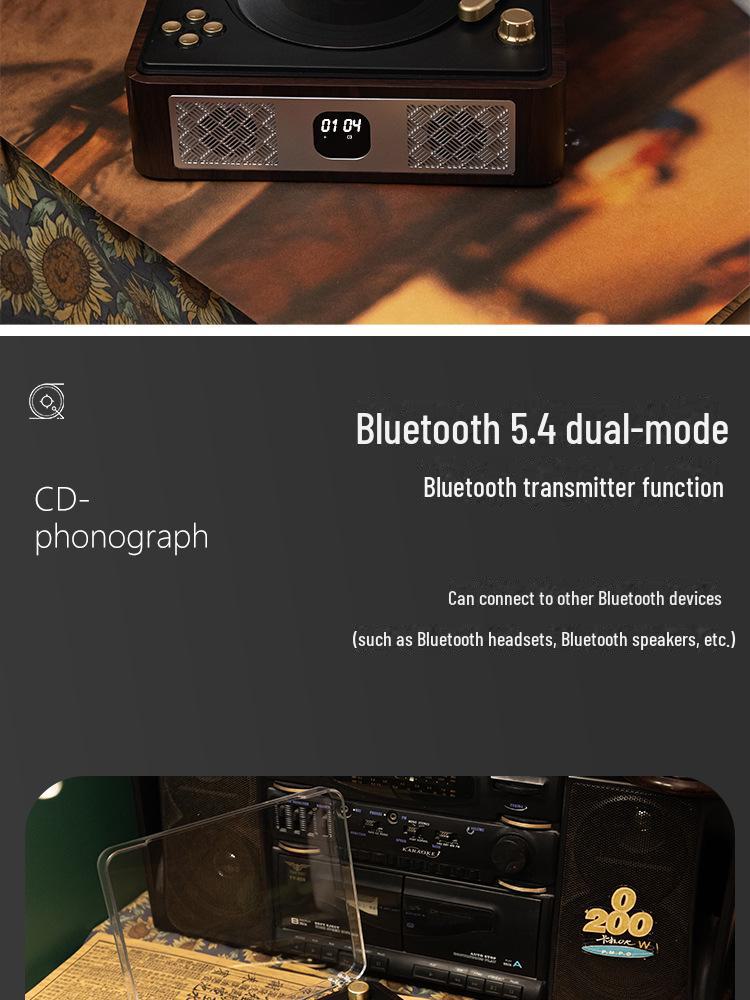 Retro Bluetooth CD Player & Creative Speaker