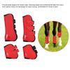 A Set of Fore Hind Leg Boots Adjustable Leg Guard Protector Horse Riding EquipmentRed L