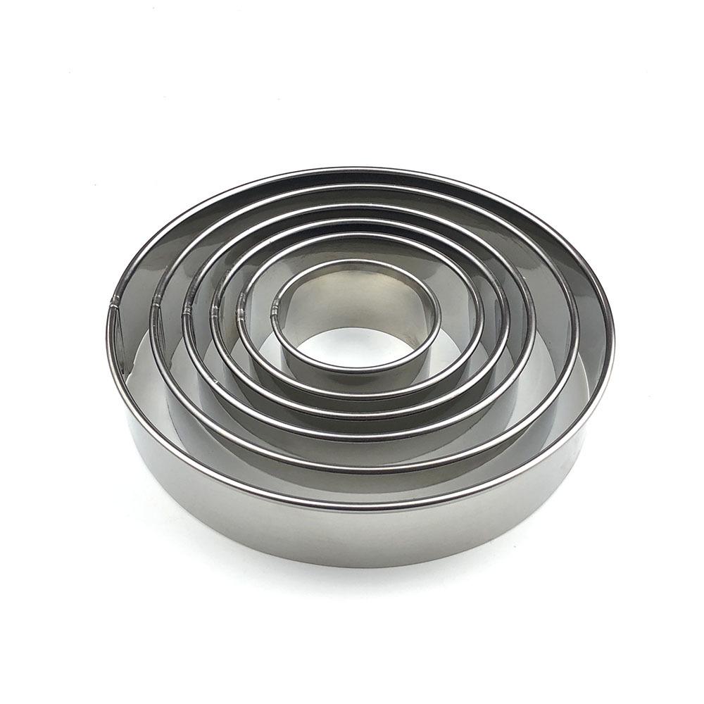 Stainless Steel Round Cake and Dumpling Cutter Mold Set