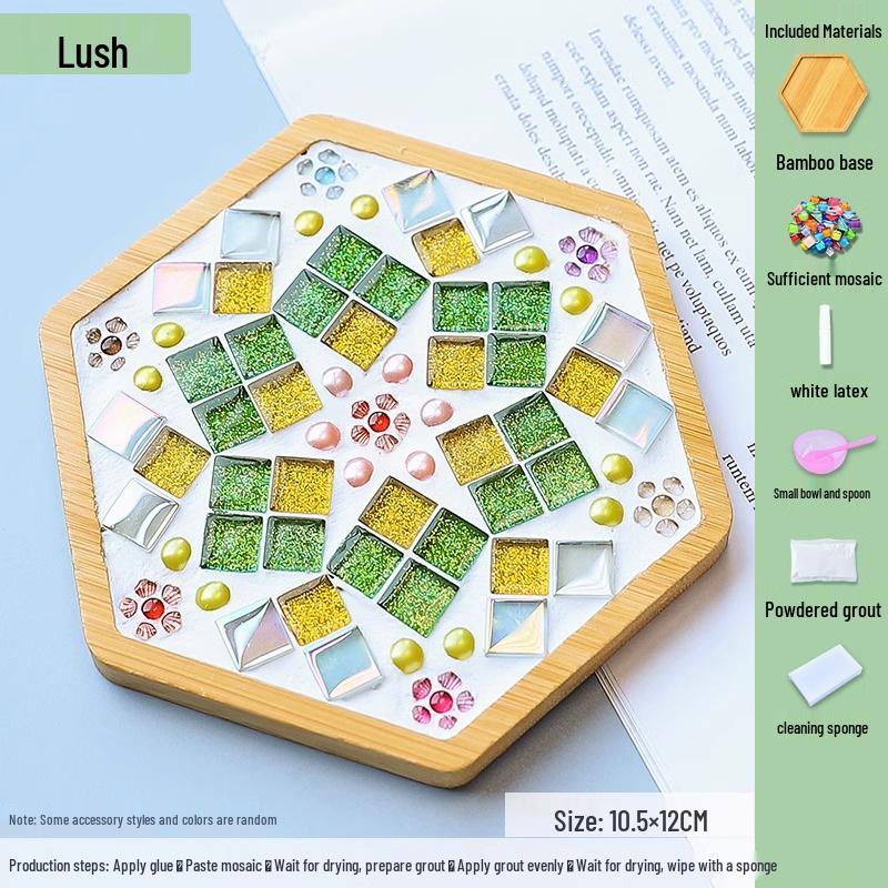 DIY Mosaic Coaster Kit for Kids: Creative Father's Day Craft