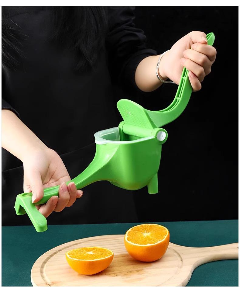 Manual Multifunctional Lemon Juicer - Portable Plastic Press for Small Fruits