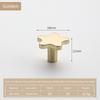 Pure Copper Star Shape Cabinet Knobs Children's Room Five Pointed Star Brass Handles Wardrobe Kitchen Pulls Handle