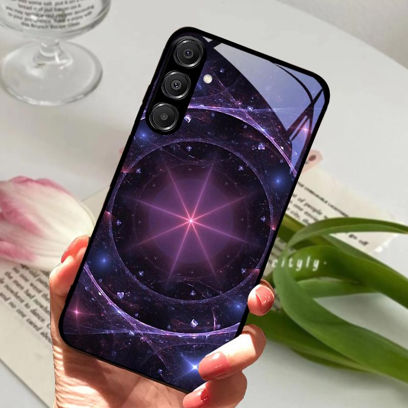 For Samsung A26 5G Case Hard PC Tempered Glass Phone Cover For Samsung Galaxy A36 A56 5G Fashion Animal Glass Protector Cases