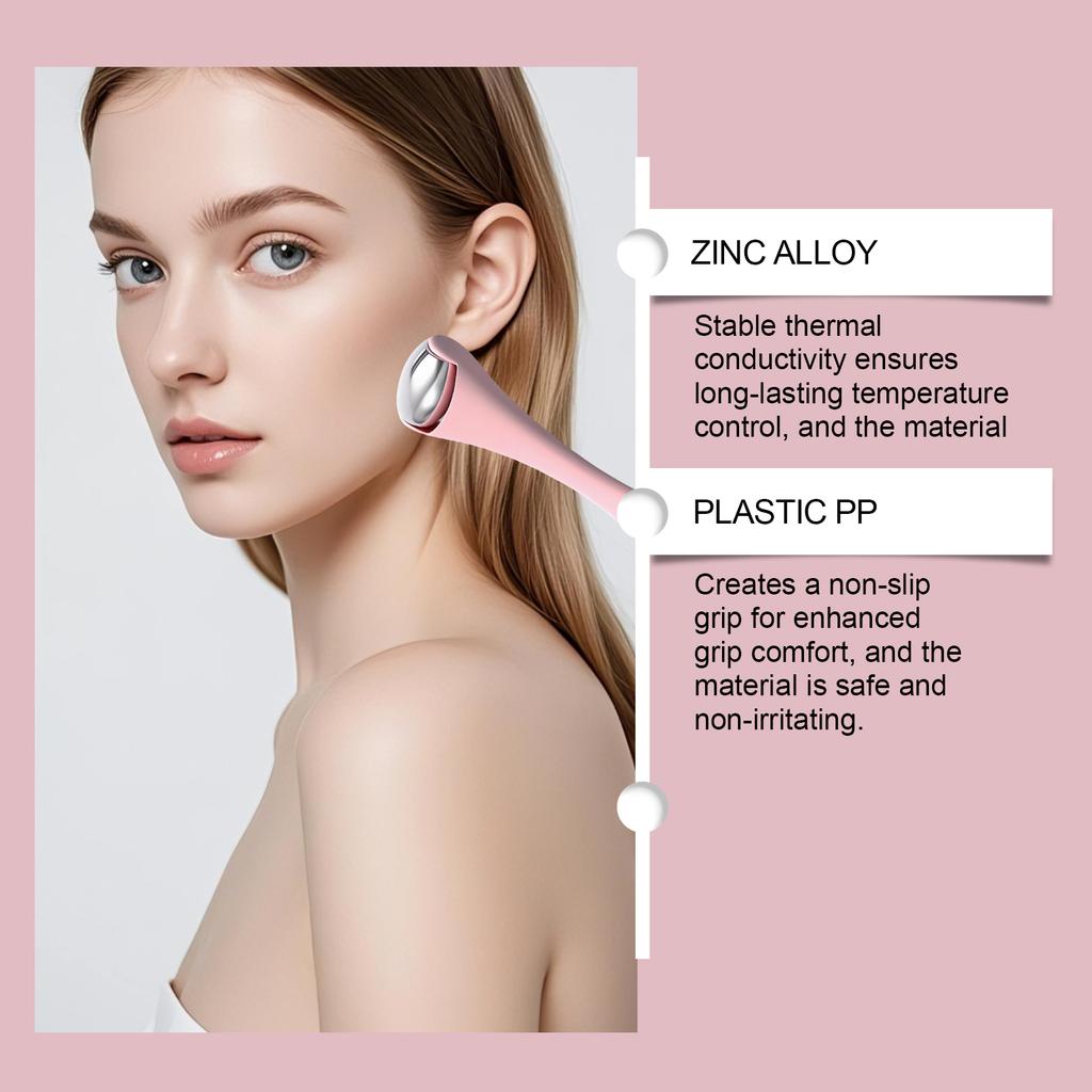 Facial Roller Massager, Portable for Daily Use, Hot & Cold Dual Function, Refines Facial Skin, Facial Care Massager