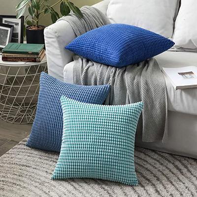 Nordic Ins Modern Simple Pillow Plain Color Pillow Case Corduroy Corn Kernel Pillow Home Cushion