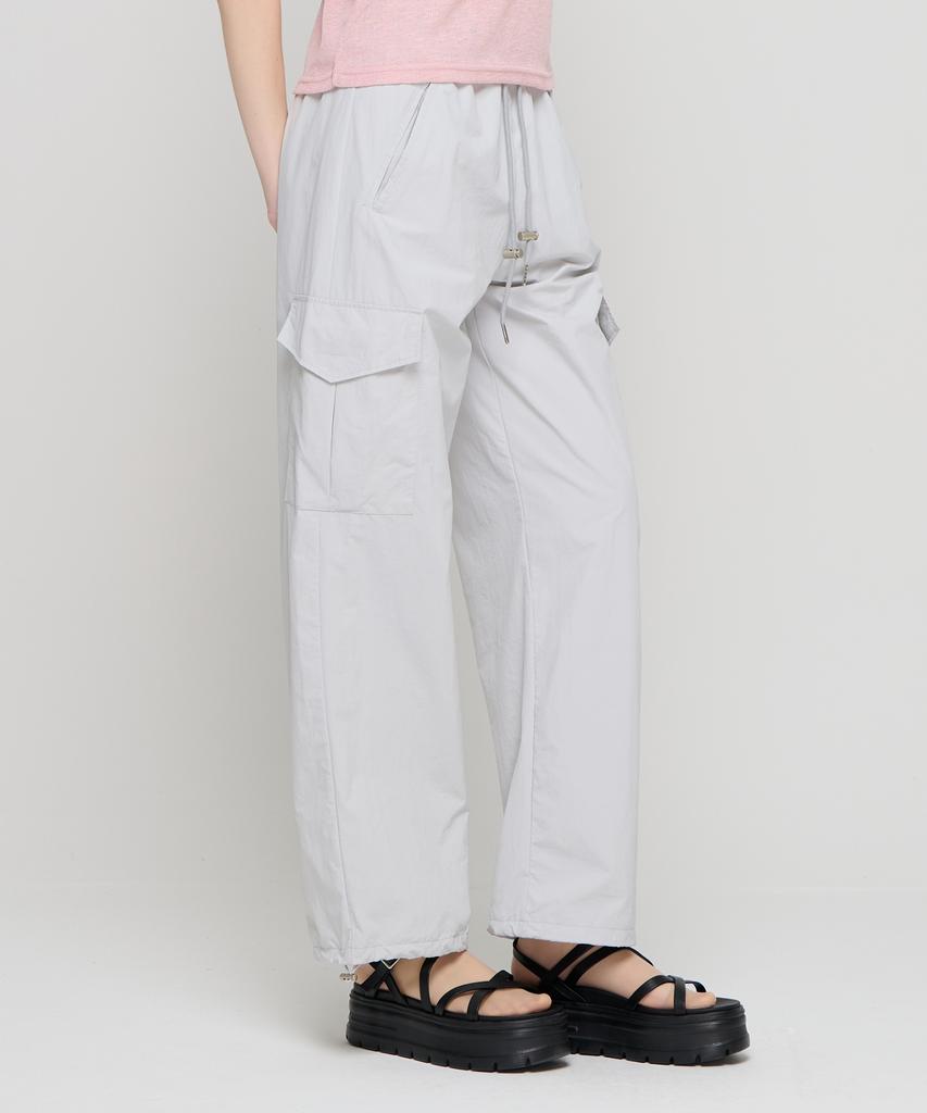 CARGOBROS FOR WOMAN Parachute Cargo String Pants (Grey)