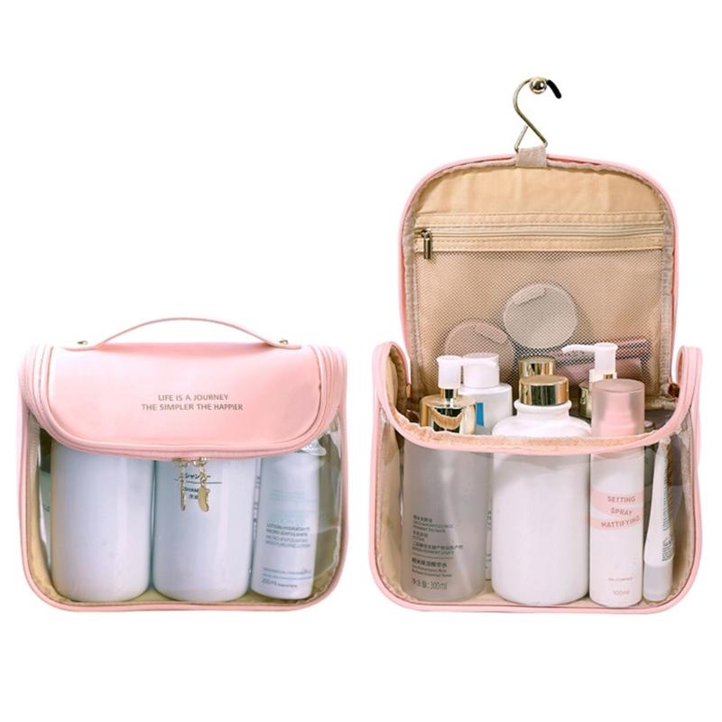 Large Capacity Cosmetic Bags Portable Clear Wash Bag Makeup Bags Travel Toiletry Organizer Storage Pouch for Women Girls