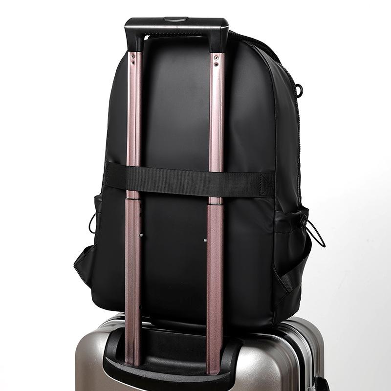 Schoolbag Men's Backpack, Travel Double-back, Casual Minimalist Laptop Bag, Korean Style Trendy Student Backpack, Double Shoulder Bag, Casual and 