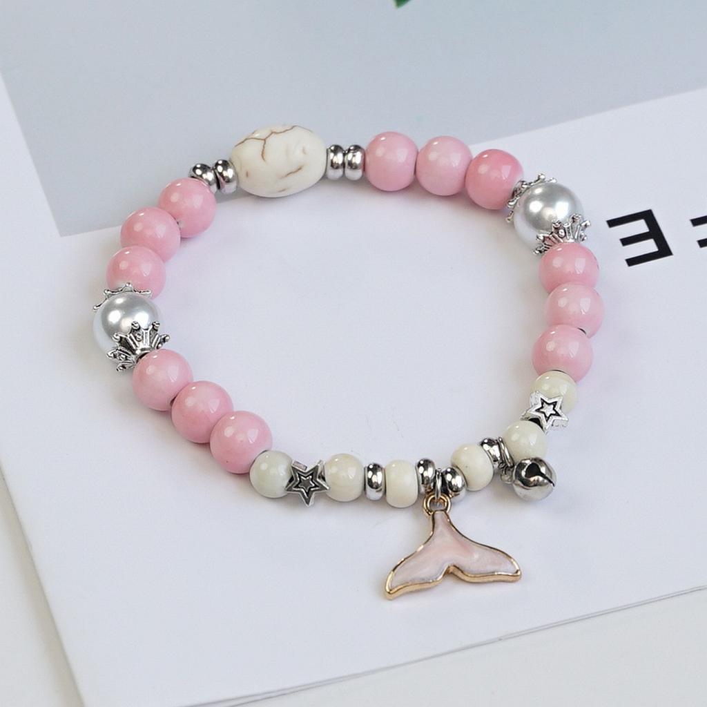 Ceramic beaded bracelet small fresh ancient style national style simple bracelet summer