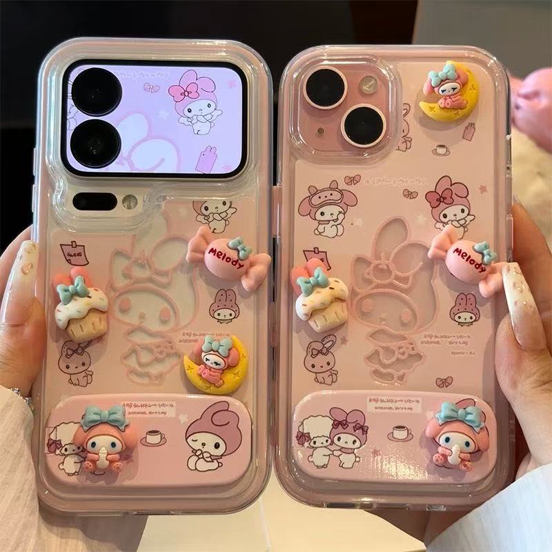 Melody Bracket Case Apple 17PRO Huawei MATE80 Honor 500vivo Xiaomi 17OPPO Mobile Phone Case
