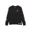 DNA Lässiger Sport-Pullover Rundhals-Sweatshirt Herren Sweatshirt Schwarz DA6763-010
