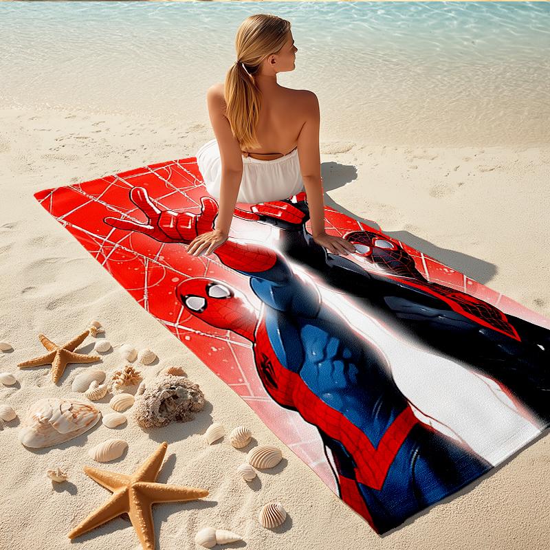 1Pc Spiderman Spiderverse Beach Towel, Quick Dry, Multi-Use for Beach Pool Gym Yoga Home Travel, Christmas, Halloween, Xmas Gift M929159