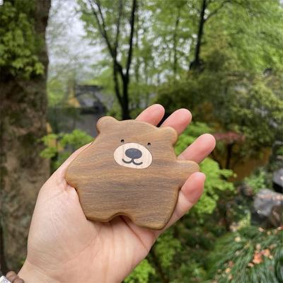 Vaje - Bear Wooden Portable Mirror