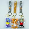 Entzückender Tom und Jerry Gummi Schlüsselanhänger Cartoonfigur Schlüsselanhänger für Jungen und Mädchen