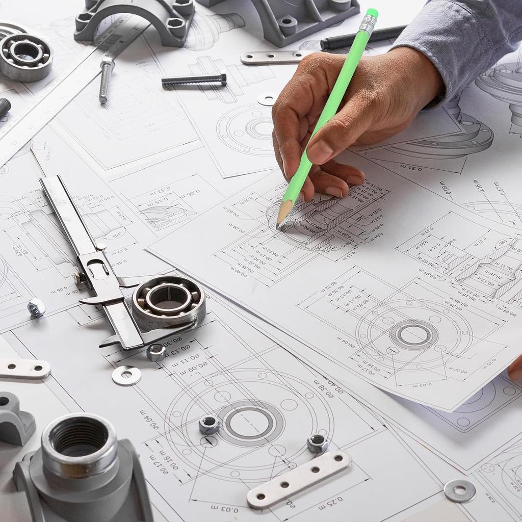 PATIKIL Round Pencils, 24 Pack HB Graphite Pencils with Eraser Wood Pencils Cute Pencil for Classroom Teacher Office Supplies, Pink