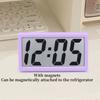 1pc Mini Battery Powered Digital Desk Clock Time Date 12-hour Display Table Clock  Wall-mounted LCD Clock With 4Pcs AG10 Battery