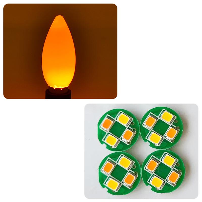 1Pc Led Altar Bulb E12/E14 Red Candle Buddha Lamp Temple Decorative Lamp