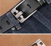 Men's Genuine Leather Extra-Long Black Plus Size Belt