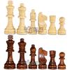 Wooden Chess Pieces, Tournament Wood Chessmen Pieces Only, (7 Cm King Figures) Chess Game Pawns Figurine Pieces, Color May Vary (Sstp), Big Kid