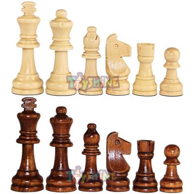 Wooden Chess Pieces, Tournament Wood Chessmen Pieces Only, (7 Cm King Figures) Chess Game Pawns Figurine Pieces, Color May Vary (Sstp), Big Kid