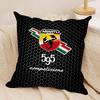 AAbarth Scorpion Logo Cushion Cover Silky Short Plush Invisible Zipper Dustproof Sofa Pillow Case For Home Decor