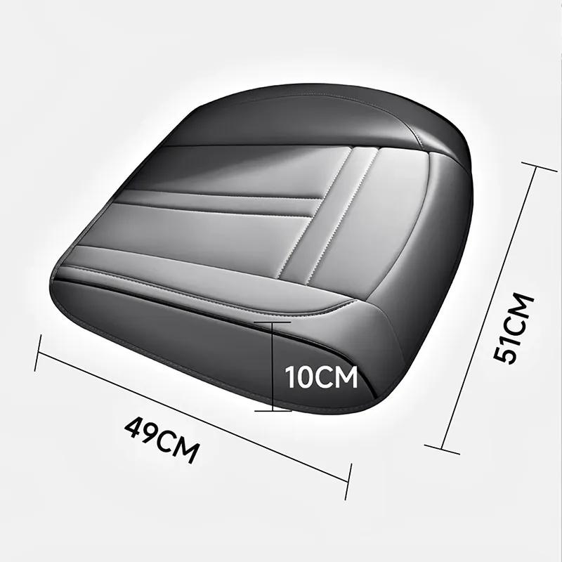 Nappa Leather Car Seat Cover Anti-Slip and Full Wrap Driver Four Season Universal Fit Most Car SUV Car Accessories 1PCS