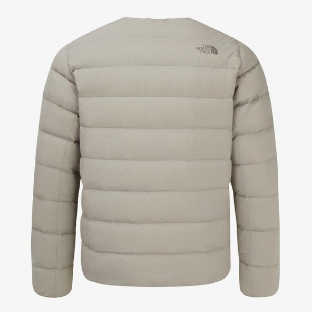 The North Face Nj1dr54c Men S Poplar Down Cardigan grayiSh Beige
