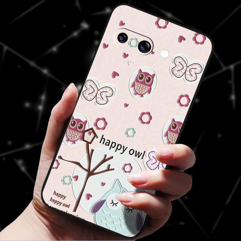 For Google Pixel 9A 5G Case 3D Relief Flower Emboss Soft Silicone various Flower Cartoon Cat Cover For Google Pixel 9a TPU Cases