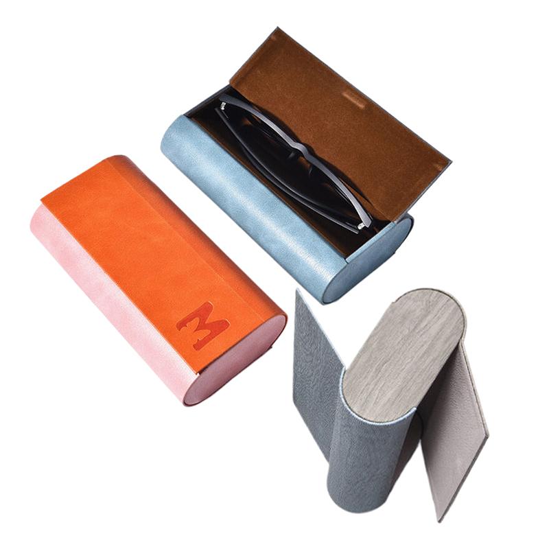 Dual- Glasses Case Double Eyeglasses Case For 2 Pair Eyeglasses Holder Portable Glasses Case Double Layer Glasses Case