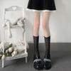 Lolita Lace Knee High Socks With Breathable Nylon For Girls And Teens