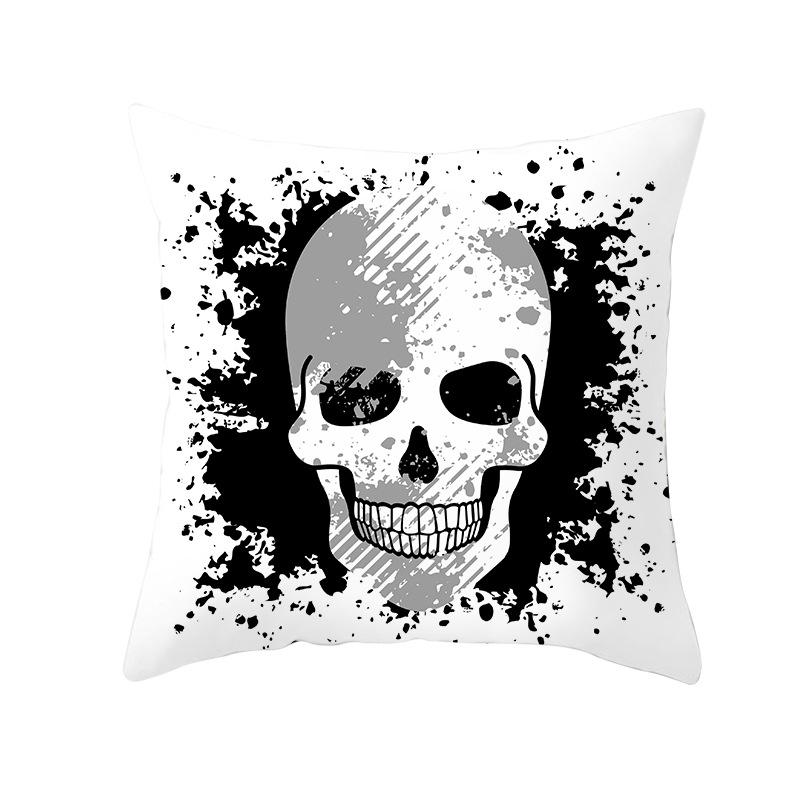Sofa Cover Pillowcase Car Cushion Throw Home Decor Halloween Skull