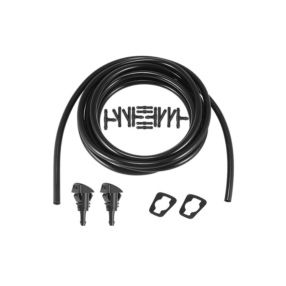 

Windshield Washer Hose Kit 5M Hose +12 Connectors +2 Fan Nozzles +2 Gaskets