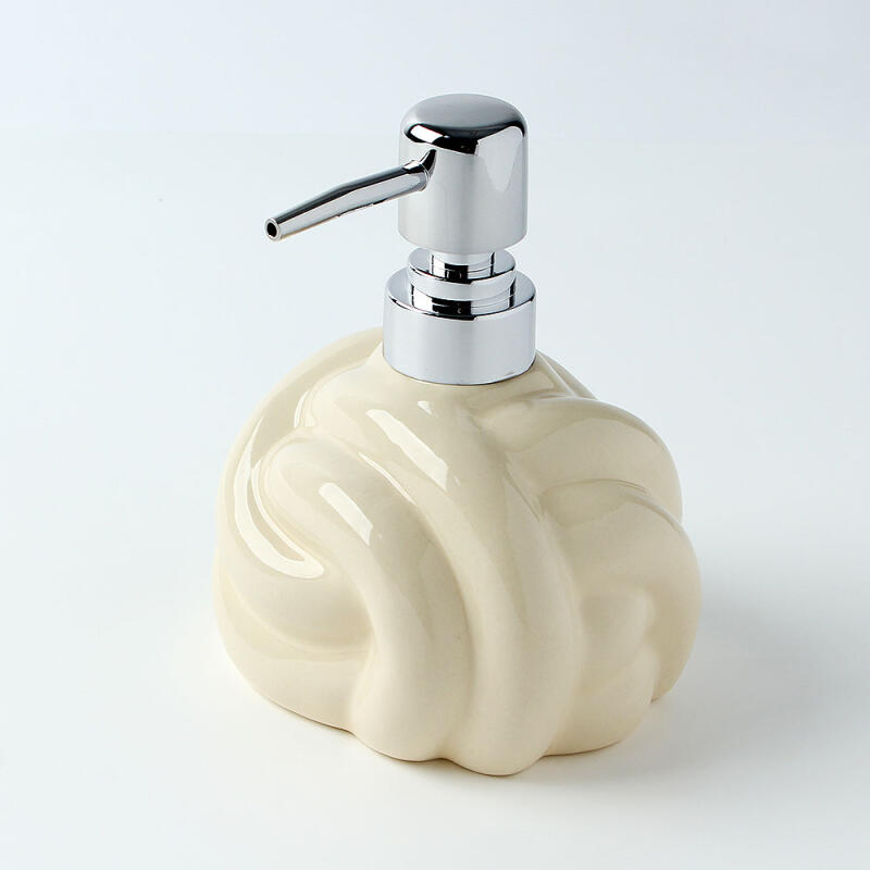 Ceramic Dispenser (320ml) Cream Bathroom Dispenser