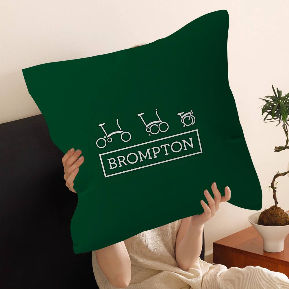 Brompton Logo Cushion Cover Inches Farmhouse Decor Home Throw Pillow Covers For Couch Decorations