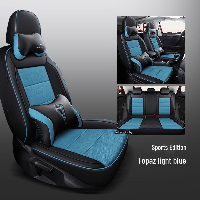 CLY Custom Leather Seat Covers for Volkswagen T-ROC: All-Season Sport Cushion Pads