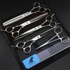 7.0 Inch, Bright Left Hand 4 Packs, High-end Pet Beauty Scissors, Straight Scissors Set, Dense Teeth, Fish Bone Teeth 7H