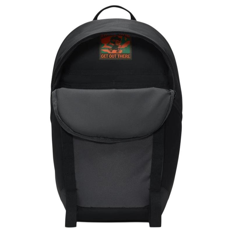 Nike Fabric Backpack Regular Unisex Black & Coal Black & Dutch Orange Casual