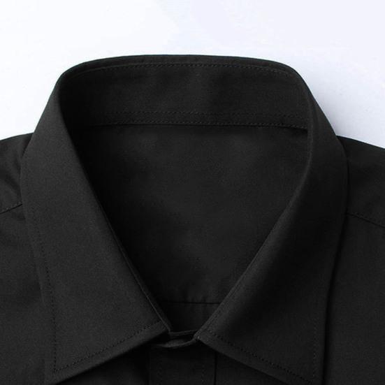 Camisa de manga larga para hombre, cárdigan de un solo pecho con botones de Color sólido, vestido informal con solapa, camisa de primavera para uso diario