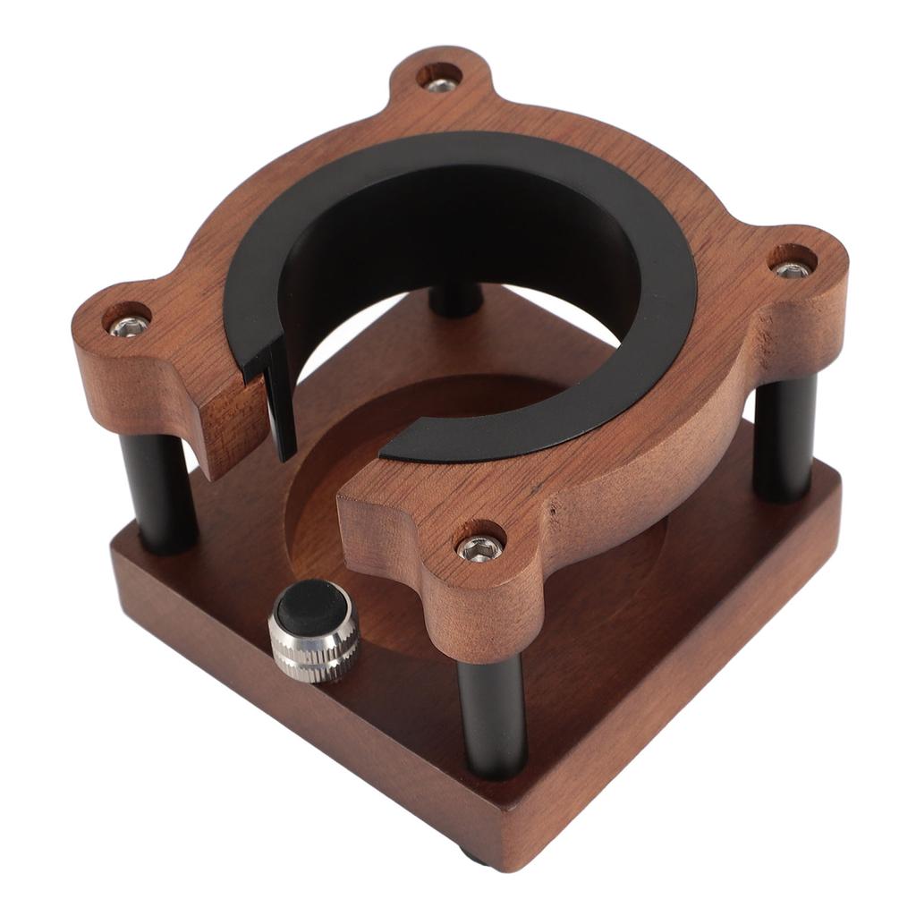 Coffee Portafilter Holder Universal Prevent Slip Bear Shaped Wooden Coffee Tamper Stand for 51mm 53mm 58mm Portafilter