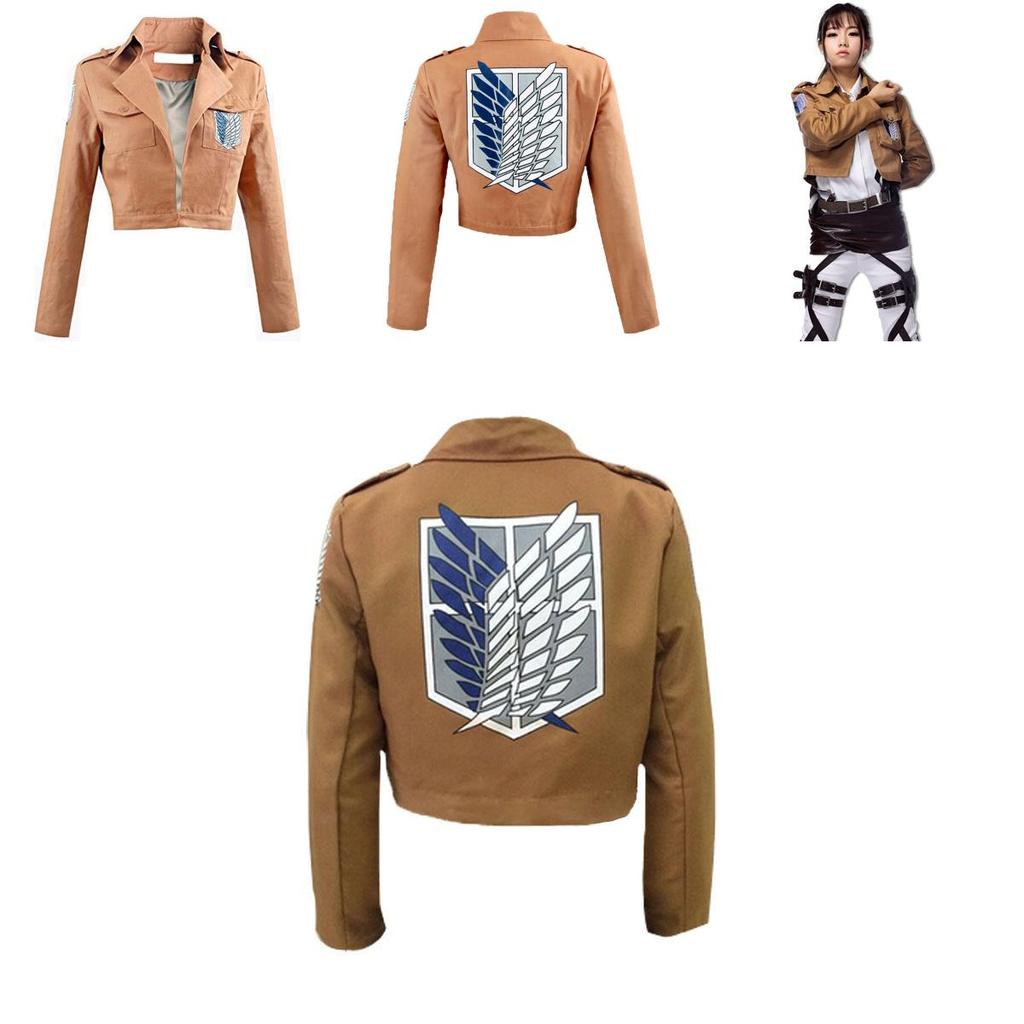 Attack On Titan Scouting Legion Cosplay Coat Jacket For Eren Jaeger Fans**