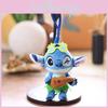 Plyšový přívěsek na klíče Stitch s designem košile s ananasem a květinou pro tašky a klíče
