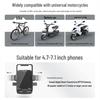 Electric Vehicle Shockproof Phone Mount for Food Delivery Riders - Motorcycle, Bicycle, and Car Navigation Holder