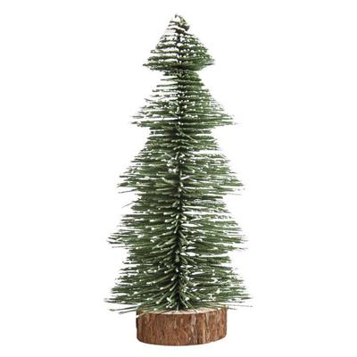 Decorative Green Snow-covered Fir Tree - Miniature 25 Cm