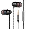 Type-C Red & Blue Circle In-Ear Metal Earphones with Mic & Volume Control, 3.5mm Universal Fit