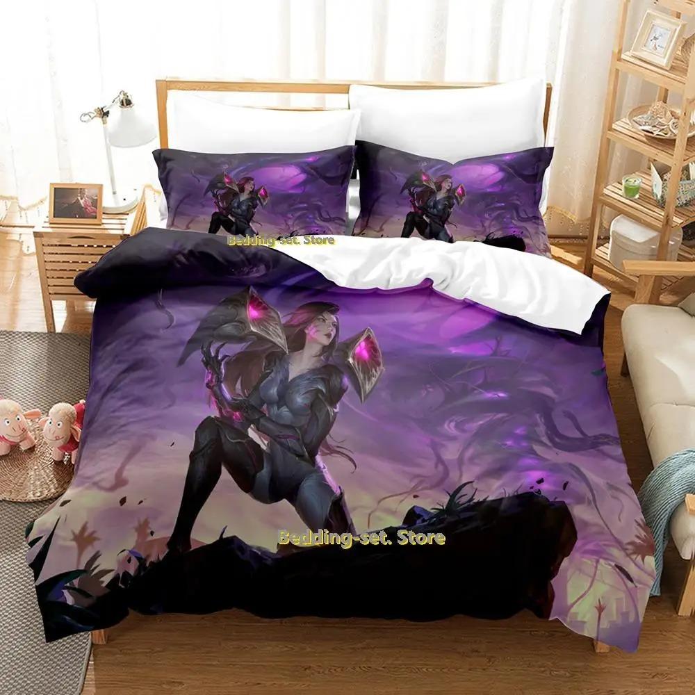 Cool Kai Sa Bettwäsche-Set Einzelbett Twin Full Queen King Size Bettset Erwachsene Kind Schlafzimmer Bettbezug-Sets Anime Bettwäsche