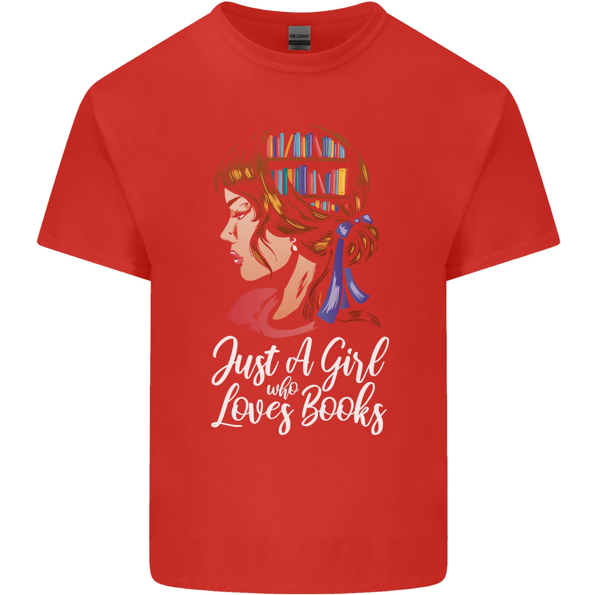 A Girl Who Loves Books Bookworm Reading Unisexs Light Cotton TShirt S
