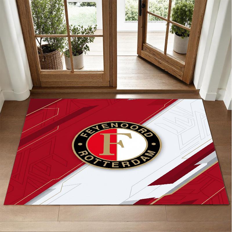 Feyenoord Design Crystal Velvet Rug Soft Decorative Mat for Bedroom Entrance