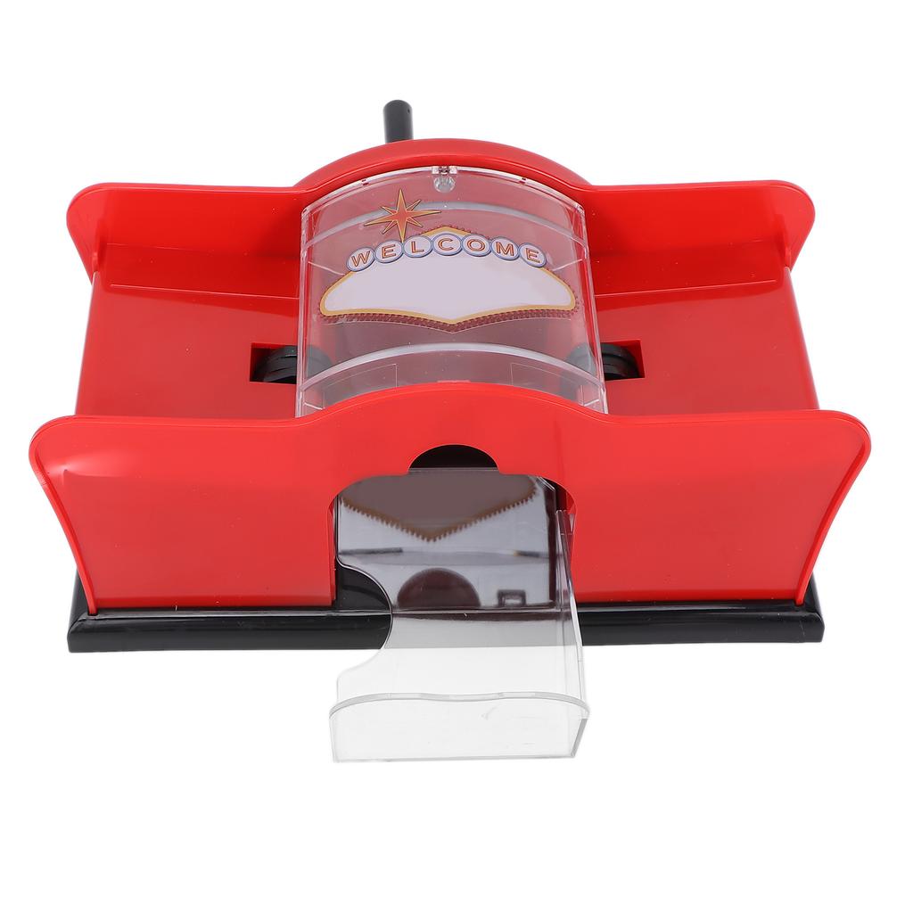 1‑2 Deck Manual Card Shuffler Poker Playing Card Casino Card Manual Shuffler ToolRed
