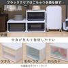 Iris Ohyama Storage Case Black Color 3-Piece Set Drawer Closet High Cost Performance Seasonal Change Walk-in Costume Chest Made Japan Width 39 Depth